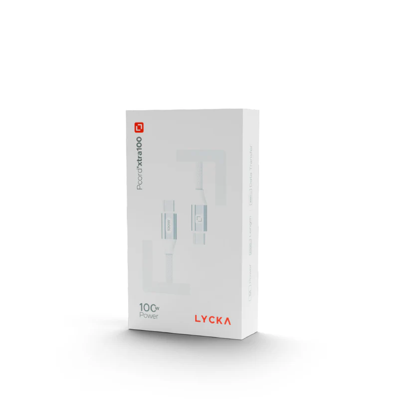 LYCKA PCORD XTRA 100 POWER C TO C CABLE 100W